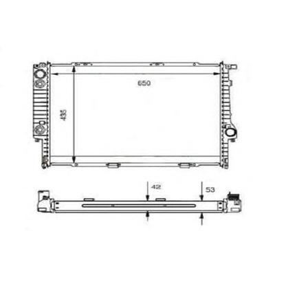 Foto Radiador, refrigeración del motor ORDONEZ 2060232