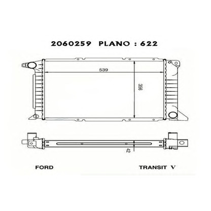 Photo Radiator, engine cooling ORDONEZ 2060259