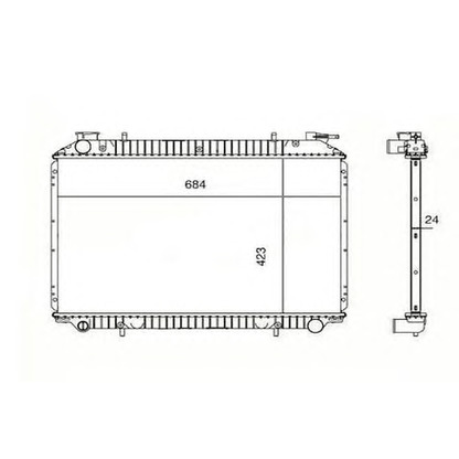 Photo Radiator, engine cooling ORDONEZ 2060278