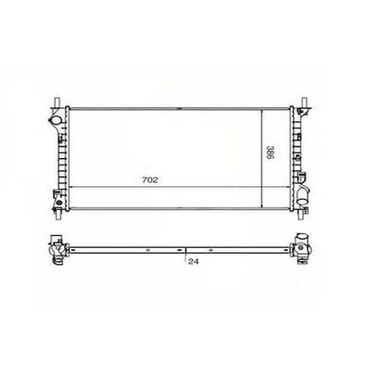 Foto Radiador, refrigeración del motor ORDONEZ 2060283