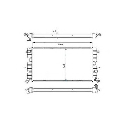 Photo Radiator, engine cooling ORDONEZ 2060309