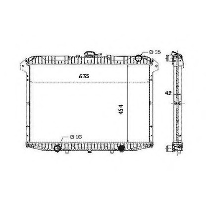 Photo Radiateur, refroidissement du moteur ORDONEZ 2060356