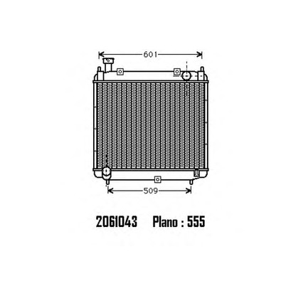 Photo Radiator, engine cooling ORDONEZ 2061043