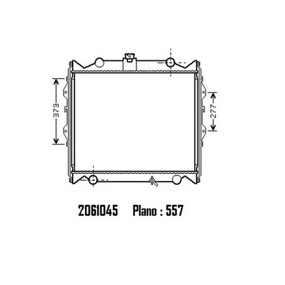 Photo Radiator, engine cooling ORDONEZ 2061045