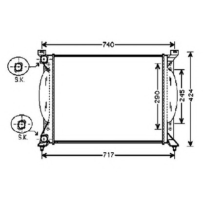 Photo Radiator, engine cooling ORDONEZ 2061063