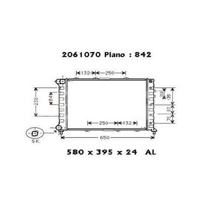 Photo Radiateur, refroidissement du moteur ORDONEZ 2061070