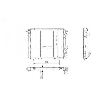 Photo Radiator, engine cooling ORDONEZ 2062004