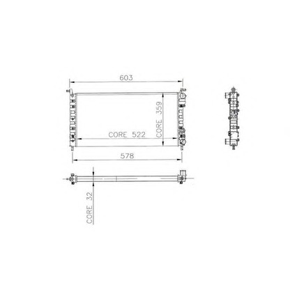 Photo Radiator, engine cooling ORDONEZ 2062013