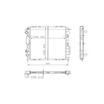 Photo Radiator, engine cooling ORDONEZ 2062021