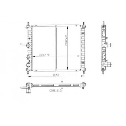 Photo Radiator, engine cooling ORDONEZ 2062030