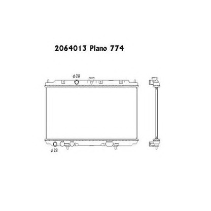 Photo Radiator, engine cooling ORDONEZ 2064013