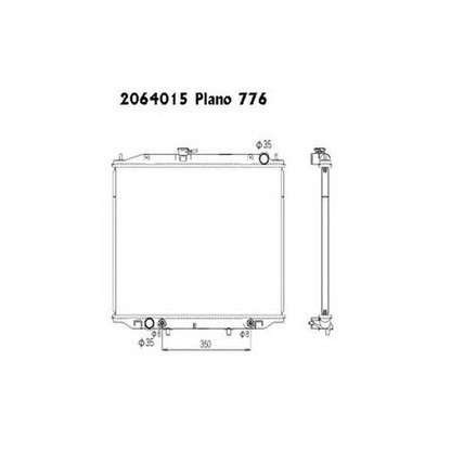 Photo Radiateur, refroidissement du moteur ORDONEZ 2064015