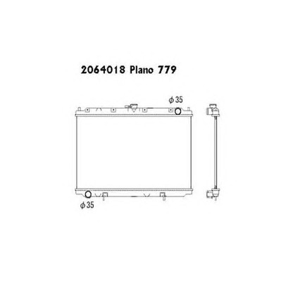 Photo Radiator, engine cooling ORDONEZ 2064018