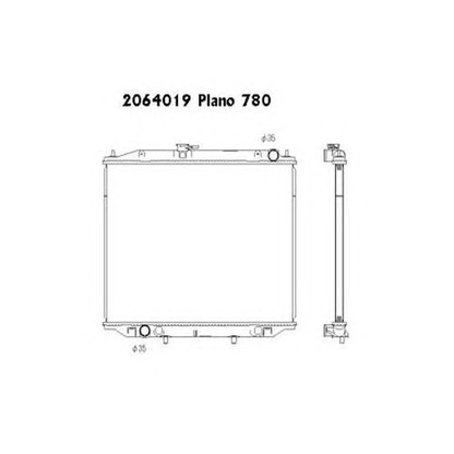 Photo Radiator, engine cooling ORDONEZ 2064019