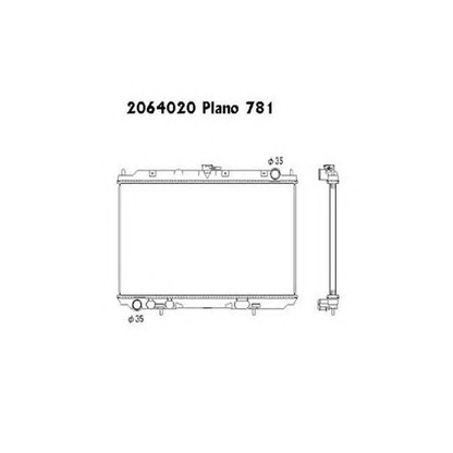 Photo Radiator, engine cooling ORDONEZ 2064020