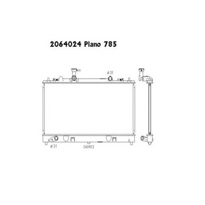 Foto Radiador, refrigeración del motor ORDONEZ 2064024