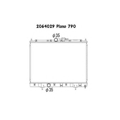 Photo Radiator, engine cooling ORDONEZ 2064029