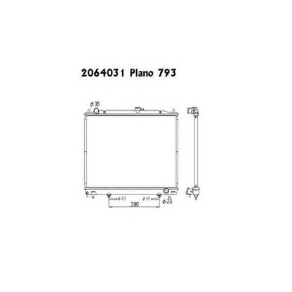 Photo Radiator, engine cooling ORDONEZ 2064031