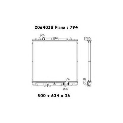 Photo Radiateur, refroidissement du moteur ORDONEZ 2064038