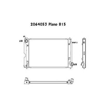 Photo Radiator, engine cooling ORDONEZ 2064053