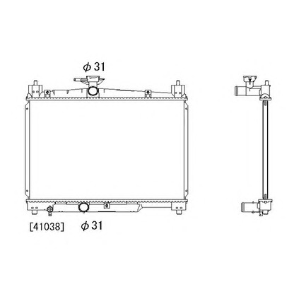 Photo Radiator, engine cooling ORDONEZ 2064072