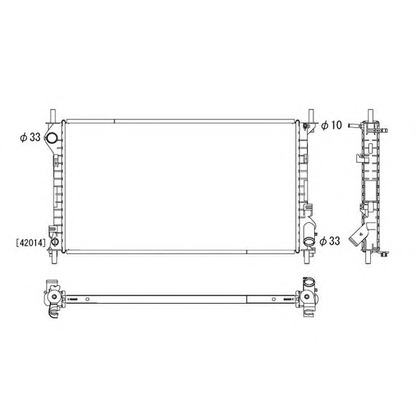 Photo Radiator, engine cooling ORDONEZ 2064099