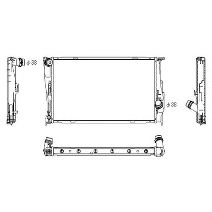 Photo Radiator, engine cooling ORDONEZ 2064101