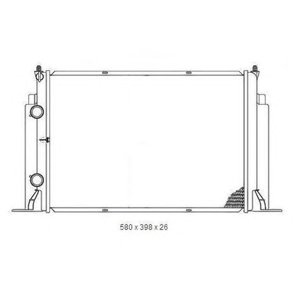 Photo Radiateur, refroidissement du moteur ORDONEZ 2065018