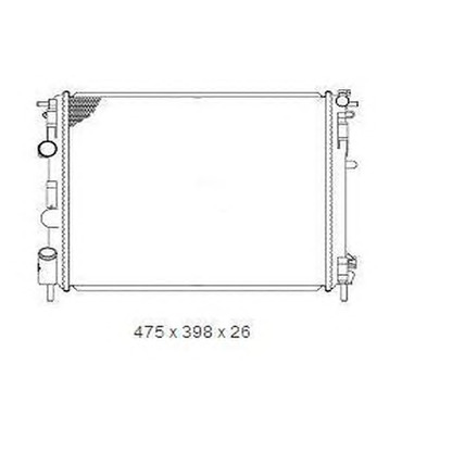 Photo Radiator, engine cooling ORDONEZ 2065025