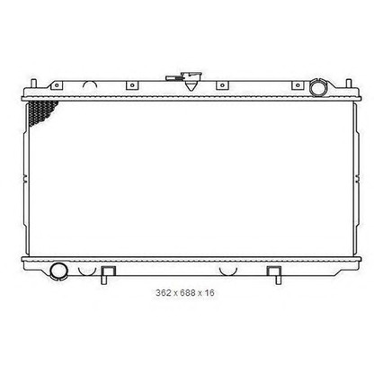 Photo Radiator, engine cooling ORDONEZ 2065043