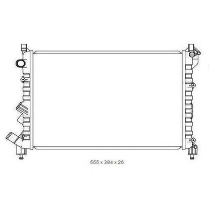 Photo Radiator, engine cooling ORDONEZ 2065053