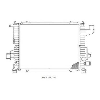 Photo Radiateur, refroidissement du moteur ORDONEZ 2065054