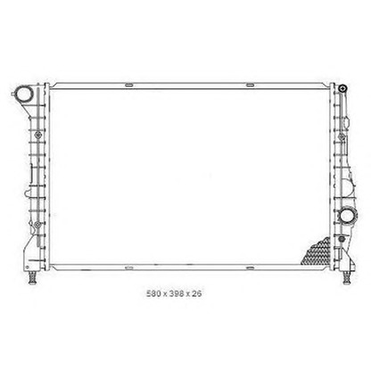 Photo Radiateur, refroidissement du moteur ORDONEZ 2065069