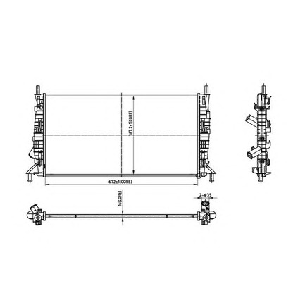 Photo Radiator, engine cooling ORDONEZ 2066005