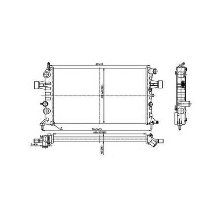 Photo Radiator, engine cooling ORDONEZ 2066009