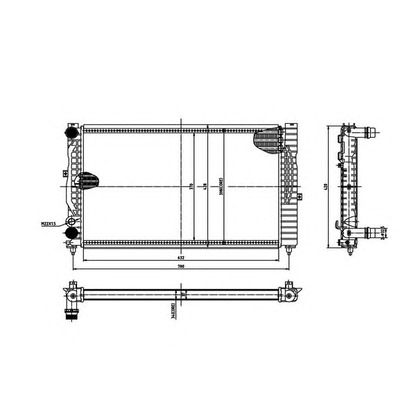 Photo Radiator, engine cooling ORDONEZ 2066016