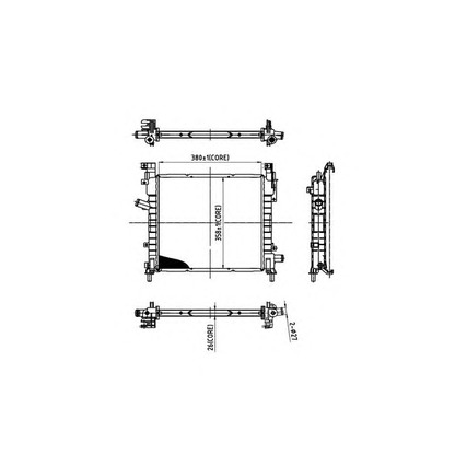 Photo Radiator, engine cooling ORDONEZ 2066036