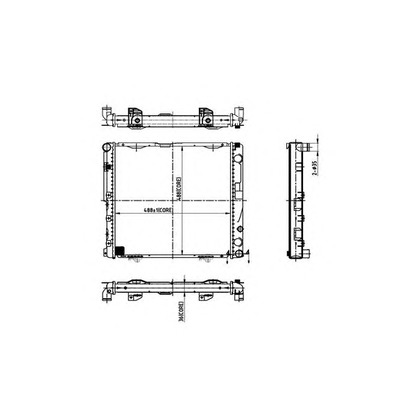 Photo Radiator, engine cooling ORDONEZ 2066059