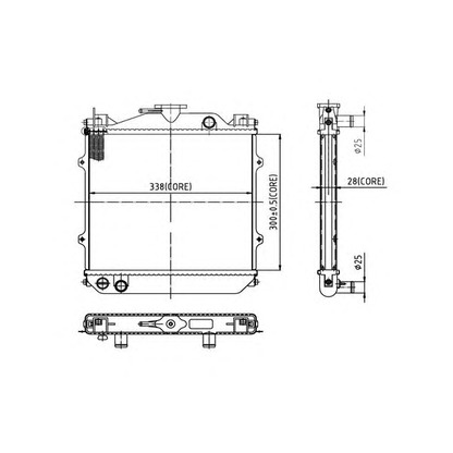 Foto Radiador, refrigeración del motor ORDONEZ 2066074