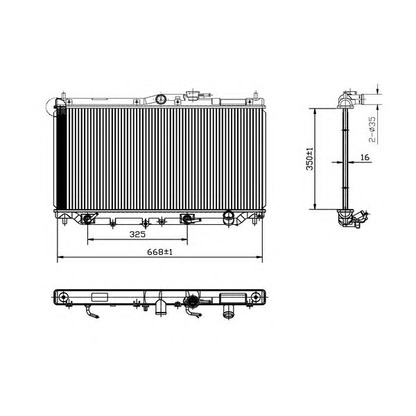 Photo Radiator, engine cooling ORDONEZ 2066083