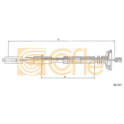Фото Трос, управление сцеплением COFLE 10317