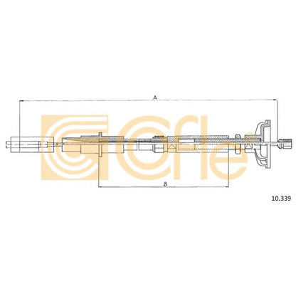 Photo Tirette à câble, commande d'embrayage COFLE 10339