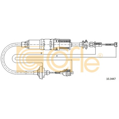 Foto Cable de accionamiento, accionamiento del embrague COFLE 103447