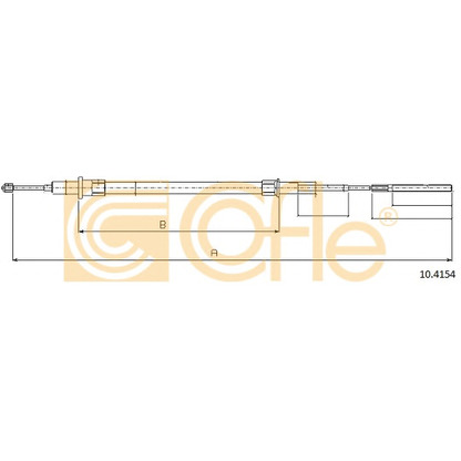 Photo Cable, parking brake COFLE 104154