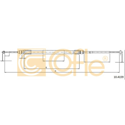 Foto Cable de accionamiento, freno de estacionamiento COFLE 104159