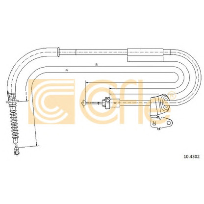 Photo Cable, parking brake COFLE 104302