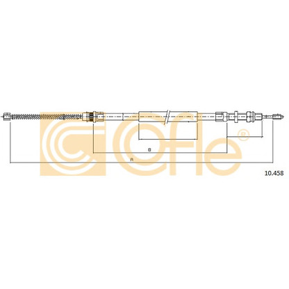 Photo Cable, parking brake COFLE 10458