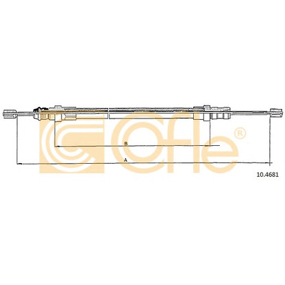 Photo Cable, parking brake COFLE 104681