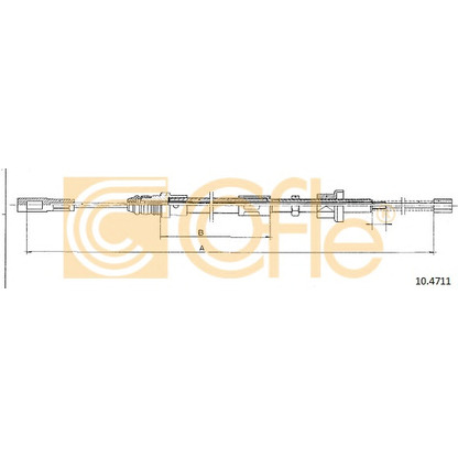 Photo Cable, parking brake COFLE 104711