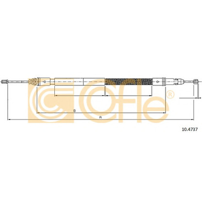 Photo Cable, parking brake COFLE 104737